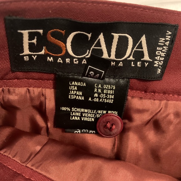 Vintage Escada Wool Skirt - Picture 3 of 3